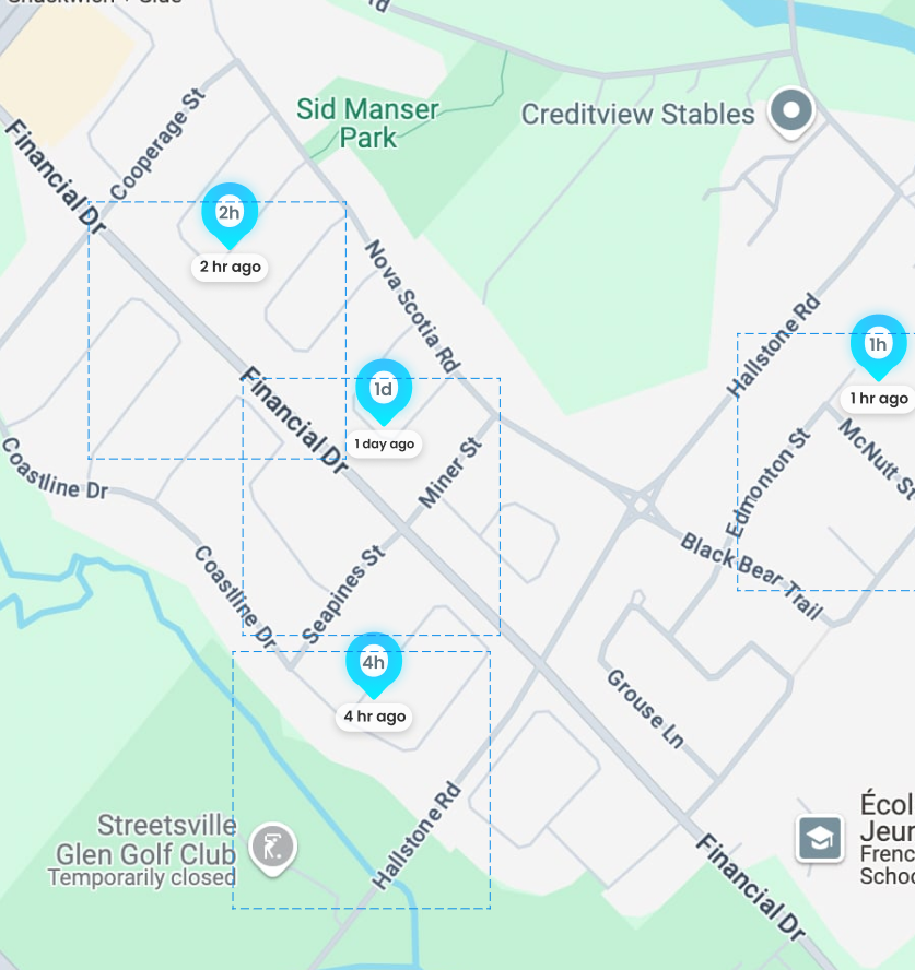 Map Alerts Interface